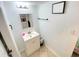Clean and well-maintained bathroom with a vanity and mirror at 1805 Windmere W S Ocean Blvd. # 1109, Myrtle Beach, SC 29575