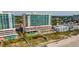 Aerial view of beachfront resort showcasing pools, walkways and building exterior at 1903 S Ocean Blvd. # 1110, North Myrtle Beach, SC 29582