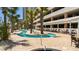 Large community pool with a lazy river, a spa, and beach access at 1903 S Ocean Blvd. # 1110, North Myrtle Beach, SC 29582
