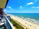 Enjoy the views of the beautiful ocean from the private balcony at 2007 S Ocean Blvd. # 1506, Myrtle Beach, SC 29577