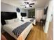 This bedroom features two double beds and closet storage at 2007 S Ocean Blvd. # 1506, Myrtle Beach, SC 29577
