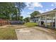 Spacious backyard with a pool, shed, patio, and plenty of room for outdoor activities at 216 Deer Trace Circle, Myrtle Beach, SC 29588