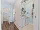 Well-organized laundry room features modern washer and dryer, storage, and a functional layout at 2504 Heritage Loop # 2504, Myrtle Beach, SC 29577