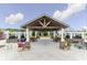 Community pavilion with wooden beams, brick pillars, and ample seating, perfect for gatherings at 2504 Heritage Loop # 2504, Myrtle Beach, SC 29577