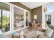 Covered patio with table, chairs and outdoor access at 314 Bumble Circle, Murrells Inlet, SC 29576
