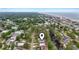Aerial view of the neighborhood with location pin, showcasing proximity to beach at 327 A Lakeside Dr., Surfside Beach, SC 29575