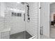Bathroom with walk-in shower, and white subway tile at 327 A Lakeside Dr., Surfside Beach, SC 29575