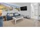 Cozy living room with comfortable seating and beach-themed decor at 327 A Lakeside Dr., Surfside Beach, SC 29575