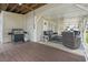 Outdoor entertaining area featuring a grill, seating and an outdoor rug at 327 A Lakeside Dr., Surfside Beach, SC 29575