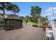 A gazebo on the edge of the water with a deck for entertaining at 328 Waterside Dr., Myrtle Beach, SC 29577