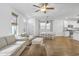 Comfortable living space seamlessly connecting to the dining area and kitchen for easy living at 3547 Ladybank Loop, Myrtle Beach, SC 29577