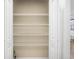 Spacious pantry with ample white wire shelving provides plenty of storage space at 3547 Ladybank Loop, Myrtle Beach, SC 29577