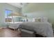 This well lit room features bunk beds, a queen size bed, and lots of space at 3935 Gladiola Ct. # 302, Myrtle Beach, SC 29588