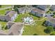 Aerial view of condo community with pool, landscaping and surrounding buildings at 4705 Wild Iris Dr. # 201, Myrtle Beach, SC 29577
