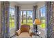 Bright sitting area features a comfortable chair and picturesque views of the golf course at 4878 Luster Leaf Circle # 102, Myrtle Beach, SC 29577