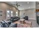 Inviting living room with a cozy fireplace, stylish furniture, and ample natural light at 5013 Sassari St., Myrtle Beach, SC 29579