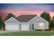 Charming single-story home with a three-car garage, lush lawn, and craftsman-style details at 519 Oak Landing Dr., Myrtle Beach, SC 29588