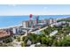 Aerial view of the condo, nestled near the beach and lush greenery, offering a serene coastal living experience at 5310 N Ocean Blvd. # Ph 6 1506, Myrtle Beach, SC 29577
