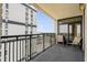 Enjoy outdoor living on this balcony with views of the surrounding neighborhood and ample seating at 5310 N Ocean Blvd. # Ph 6 1506, Myrtle Beach, SC 29577