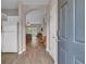 Inviting foyer with wood-look flooring and an open view into the living spaces at 5825 Catalina Dr. # 523, North Myrtle Beach, SC 29582