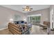 Comfortable living room with a sliding glass door leading to an outdoor balcony at 5825 Catalina Dr. # 523, North Myrtle Beach, SC 29582