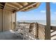 Relaxing balcony with table and chairs overlooking ocean views at 618 N Waccamaw Dr. # A-5, Murrells Inlet, SC 29576