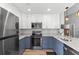 Renovated kitchen featuring stainless steel appliances, modern countertops, and stylish backsplash at 620 Seth Ln., Longs, SC 29568