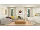 Inviting living room featuring a comfortable sofa, stylish throw pillows, and neutral color palette at 6347 Swainson Street Sw, Ocean Isle Beach, NC 28469