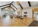 Spacious clubhouse with a fireplace, hardwood floors, and comfortable seating at 6378 Torino Lane, Myrtle Beach, SC 29572