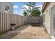 Private backyard area with a patio, grill, and outdoor dining set at 800 9Th Ave. S # E-4, North Myrtle Beach, SC 29582