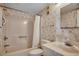 Well-maintained bathroom featuring a bathtub with shower and vanity with a mirrored wall cabinet at 912 N Waccamaw Dr. # 904, Garden City Beach, SC 29576