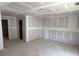 Living room with drywall and an entry way, ready to be transformed into a cozy gathering space at 1045 Jase Dr., Longs, SC 29568