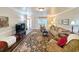Cozy living room with a large area rug and neutral-toned furniture at 1073 Crooked Oak Dr., Pawleys Island, SC 29585