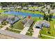Aerial view of the home in a neighborhood with community lake at 1149 6Th Ave. S, North Myrtle Beach, SC 29582