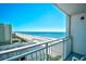 Expansive balcony view of the beach and ocean provides a relaxing and scenic vista at 1207 S Ocean Blvd. # 51012, Myrtle Beach, SC 29577