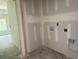 Unfinished laundry room with connection hookups ready for appliances at 1236 Mill Banks Dr., Longs, SC 29568