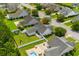 Aerial view of a home with a large backyard, patio, and pool at 136 Southbury Dr., Myrtle Beach, SC 29588