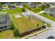 This aerial shot shows a neighborhood recreational area with a basketball court and playground at 136 Southbury Dr., Myrtle Beach, SC 29588