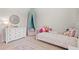 bedroom with a charming white bed, a white dresser, and decor at 1523 Wood Stork Dr., Conway, SC 29526