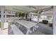 Community picnic area provides ample seating and shelter for outdoor gatherings near the pool at 141 Lazy Willow Ln. # 103, Myrtle Beach, SC 29577