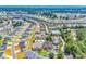 An aerial of the neighborhood showing its proximity to water and other communities at 1870 Auburn Dr. # 22A, Surfside Beach, SC 29575