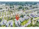 Scenic aerial view of the condominium complex surrounded by lush landscaping and waterways at 2020 Cross Gate Blvd. # 203, Surfside Beach, SC 29575