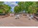 Expansive deck area with multiple seating arrangements, ideal for outdoor gatherings and enjoying the surrounding scenery at 223 Maison Dr. # B-8, Myrtle Beach, SC 29572