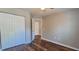 Bedroom with closet and neutral wall paint at 2407 James St. # 401, Conway, SC 29527