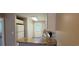 Functional kitchen area with granite countertops, appliances, and exterior access at 2407 James St. # 401, Conway, SC 29527