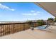Balcony with ocean view and lounge chairs at 2609 South Ocean Blvd. # 702, North Myrtle Beach, SC 29582