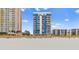 Exterior view of building from the beach at 2609 South Ocean Blvd. # 702, North Myrtle Beach, SC 29582