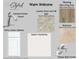 Home finishes and color palette including kitchen faucet, cabinet, countertops, and flooring samples at 3027 Deerberry Place, Longs, SC 29568