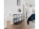Stylish living room with custom built-in pet house and modern shelving at 305 Portofino Dr., Myrtle Beach, SC 29579