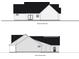 Back and side exterior elevations of the home showcasing architectural details and design elements at 3200 Fowler School Rd., Loris, SC 29569